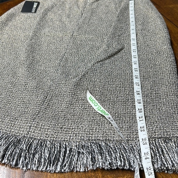 600 West 2 pc suit shimmer tweed with fringe blazer and skirt 3 sizes classic - Picture 16 of 17